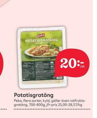 Hemköp Peka potatisgratäng erbjuda