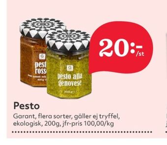 Hemköp Garant pesto erbjuda