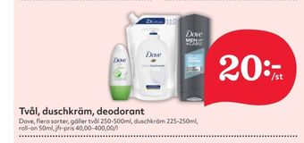 Hemköp Dove deodorant erbjuda