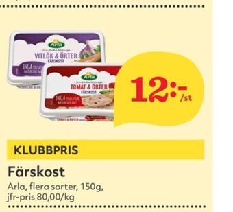 Hemköp Arla färskost erbjuda