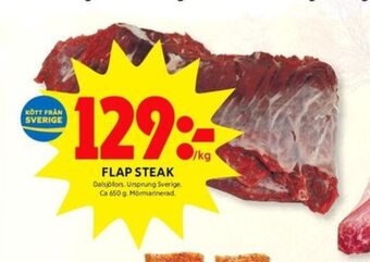 ICA Kvantum Dalsjöfors flapstek erbjuda