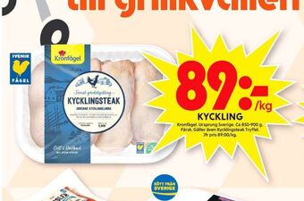 ICA Maxi Kronfågel kycklingsteak erbjuda