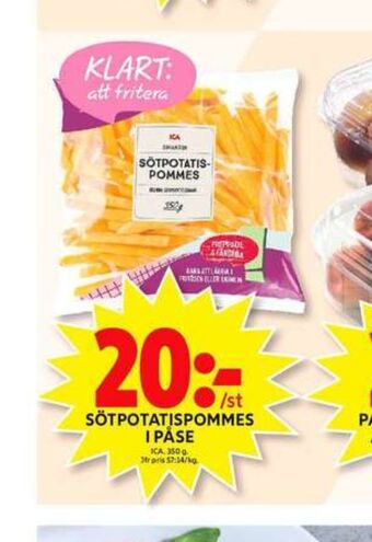 ICA Maxi Ica sötpotatis-pommes erbjuda