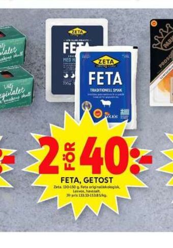 ICA Maxi Zeta fetaost erbjuda