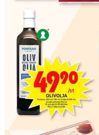 ICA Maxi Fontana oliver erbjuda