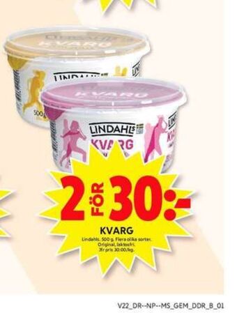 ICA Maxi Lindahls kvarg erbjuda