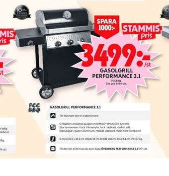ICA Maxi Fcc bbq gasolgrill erbjuda