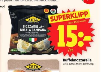 ICA Supermarket Zeta mozzarella erbjuda