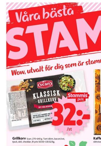 ICA Supermarket Scan grillkorv erbjuda