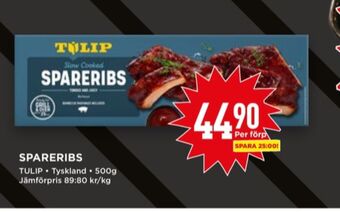 Willys Tulip spareribs erbjuda
