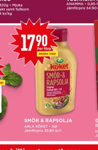 Willys Arla köket smör & rapsolja erbjuda