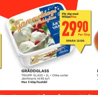 Triumf gräddglass
