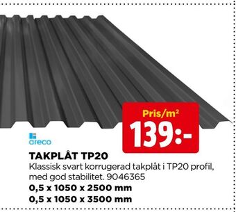 Jem&Fix Takplåt tp20 erbjuda