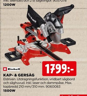 Jem&Fix Kap- & gersåg erbjuda