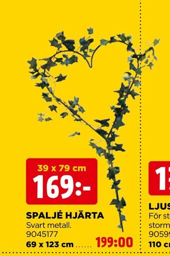 Jem&Fix Spaljé hjärta erbjuda