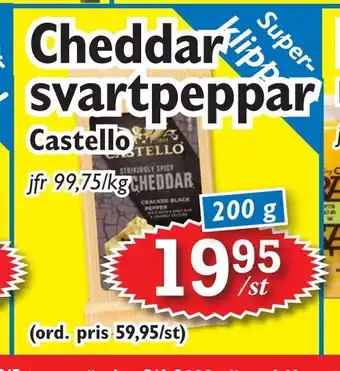 Cheddar svartpeppar