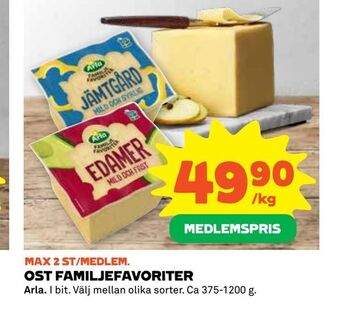 Coop Extra Ost familjefavoriter erbjuda
