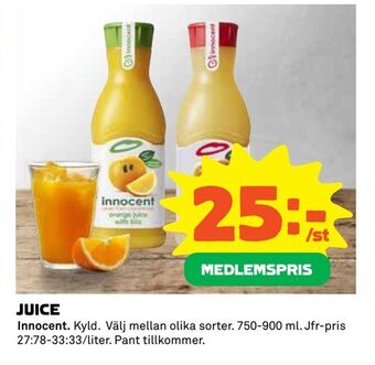 Coop Extra Juice erbjuda