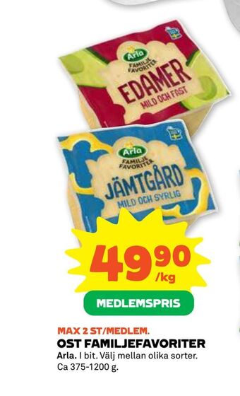 Coop Forum Ost familjefavoriter erbjuda