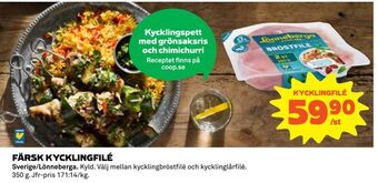 Coop Daglivs Färsk kycklingfilé erbjuda