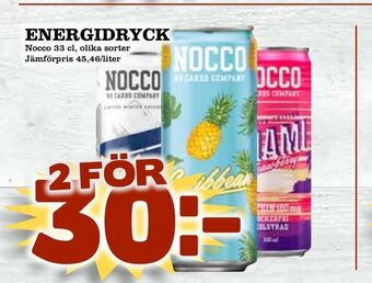 Din Mat Energidryck erbjuda