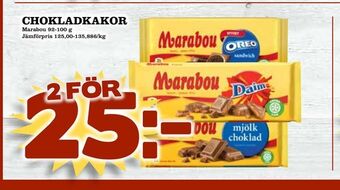 Din Mat Chokladkakor erbjuda