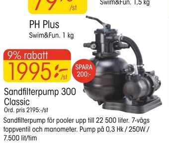 EKO Sandfilterpump 300 Classic erbjuda