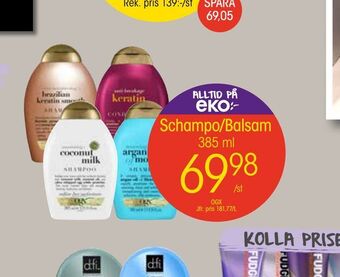 EKO Schampo/Balsam erbjuda