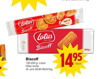 Matöppet Biscoff erbjuda