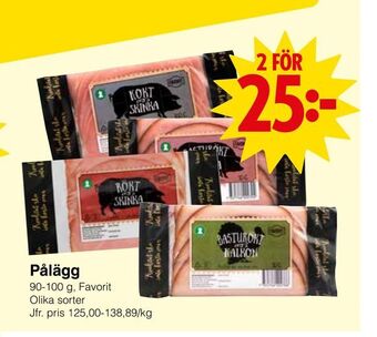 Matöppet Pålägg erbjuda