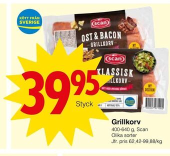 Matöppet Grillkorv erbjuda
