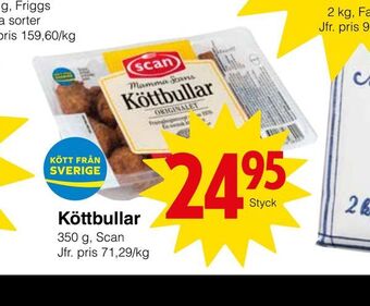 Matöppet Köttbullar erbjuda