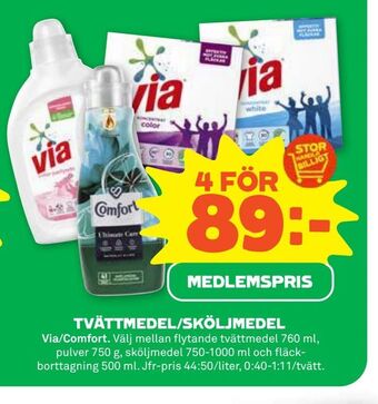 Stora Coop Tvättmedel/sköljmedel erbjuda