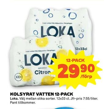 Stora Coop Kolsyrat vatten 12-pack erbjuda