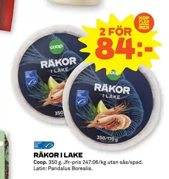 Stora Coop Räkor i lake erbjuda