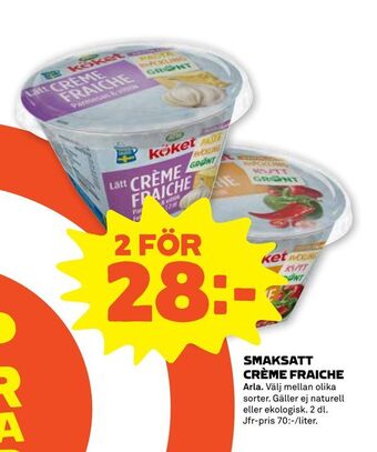Stora Coop Smaksatt crème fraiche erbjuda