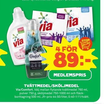 Stora Coop Tvättmedel/sköljmedel erbjuda