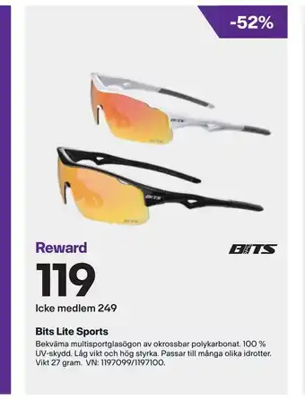 XXL Bits Lite Sports erbjuda
