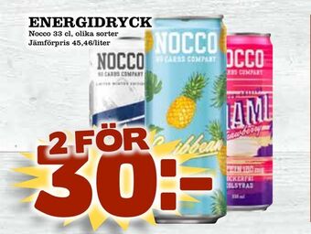 Nelins Energidryck erbjuda