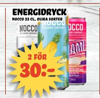 Nelins Energidryck erbjuda