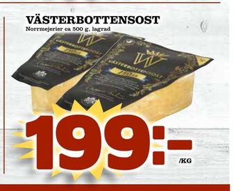 Nelins Västerbottensost erbjuda