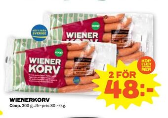 Stora Coop Wienerkorv erbjuda