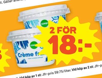Stora Coop Crème fraiche erbjuda