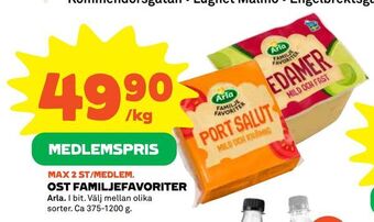 Coop Ost familjefavoriter erbjuda