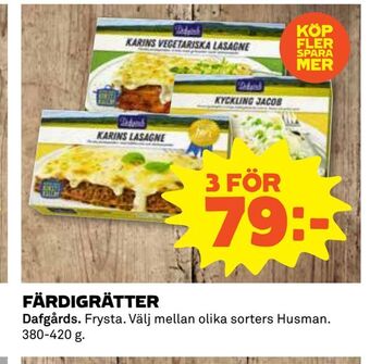 Coop Färdigrätter erbjuda