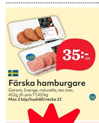 Hemköp Färska hamburgare erbjuda