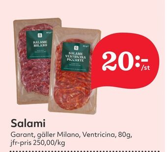 Hemköp Salami erbjuda