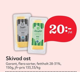 Hemköp Skivad ost erbjuda