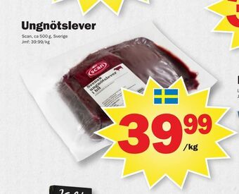Pekås Ungnötslever erbjuda