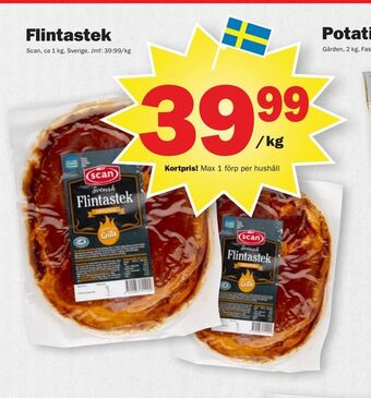 Pekås Flintastek erbjuda